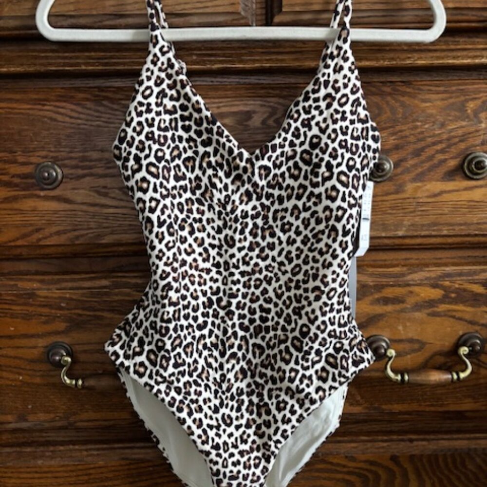 J. Crew Lana One-Piece in Classic Sculpt Natural - Picture 3 of 4
